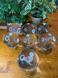 Chinese Zodiac Animal Glass Spheres