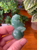 Green Aventurine Frog Carving